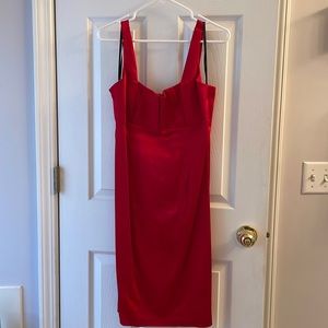 Red Calvin Klein fits-like-a-glove Dress
